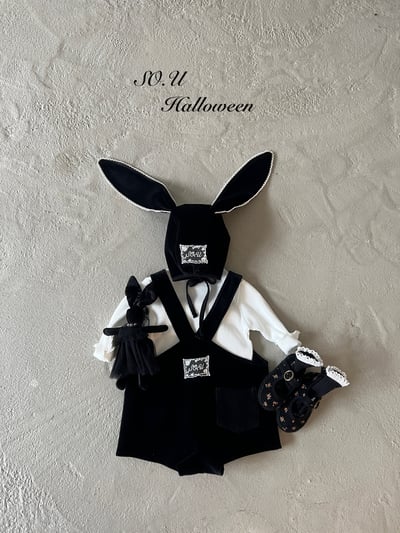 SO.U22｜(12m-M)  口袋蕾絲吊帶褲9