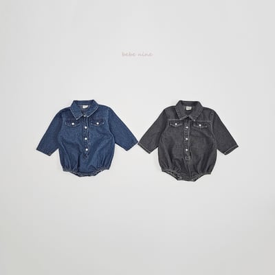 bebe nine03 (65-90) 2色牛仔包屁衣11