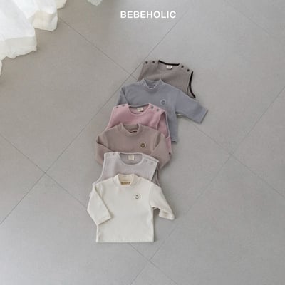 Bebe holic41｜(3m-18m) 微笑中領素面上衣20
