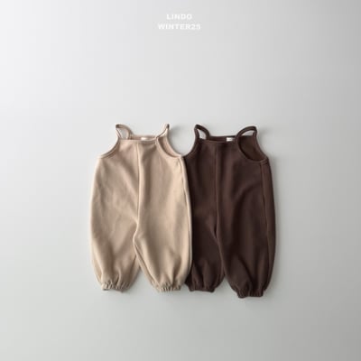 Lindo35｜(80cm-125cm) 磨毛肩帶連身褲6