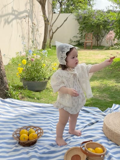 JE35｜(66-130cm) 抓皺碎花包屁衣/洋裝21