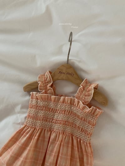 Anne Shirley24｜(3m-22m) 2色格紋抓皺包屁衣21