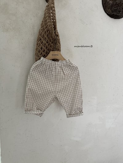 Bloom.b25｜(0m-7y) 經典格紋直筒褲8