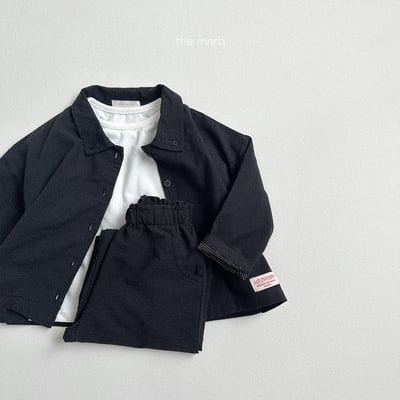 MiniRobe22｜(70cm-110cm)kids 2色素色口袋直筒寬庫20