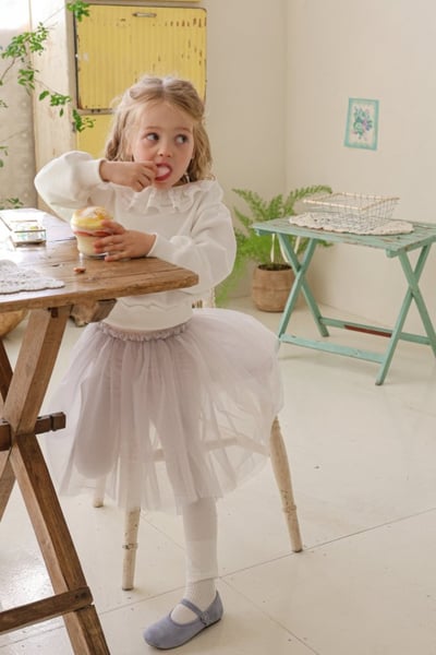 FLO23｜(75-140) 3色薄紗內搭褲裙12