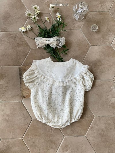 Bebe holic21｜(3m-18m) 翻領碎花連身服7