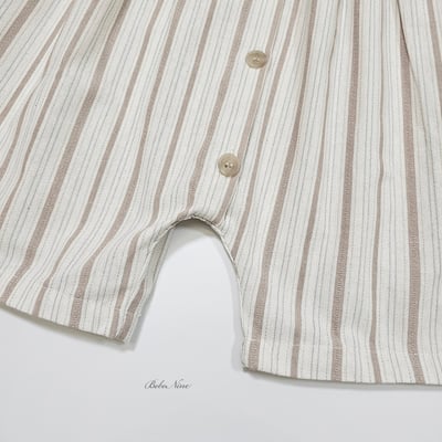 bebe nine32  (6m-24m) 2色簡約線條連身服7