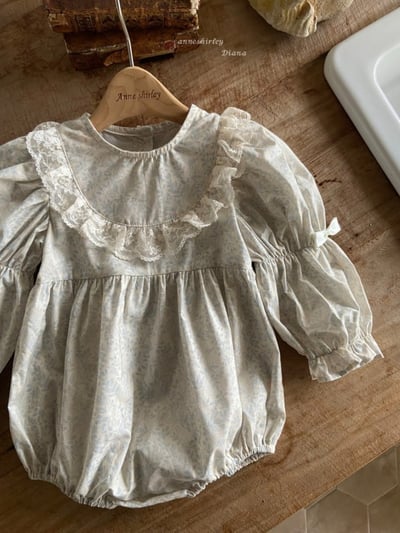 Anne Shirley07｜(3m-22m) 1色蕾絲碎花公主包屁衣11