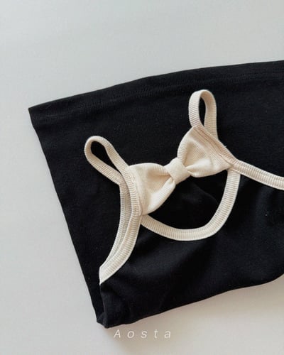 AOSTA46｜(6m-5y) 4款羅紋緞帶連身裙7