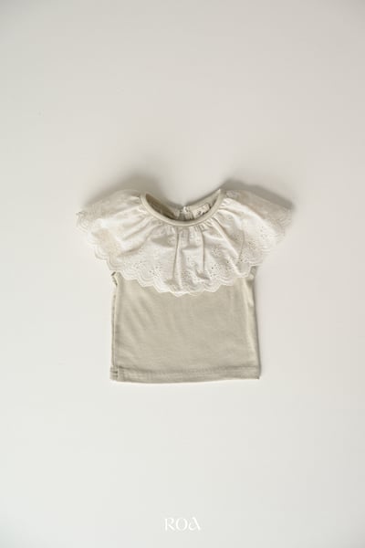 ROA26｜(6m-18m) 2色蕾絲大翻領上衣13