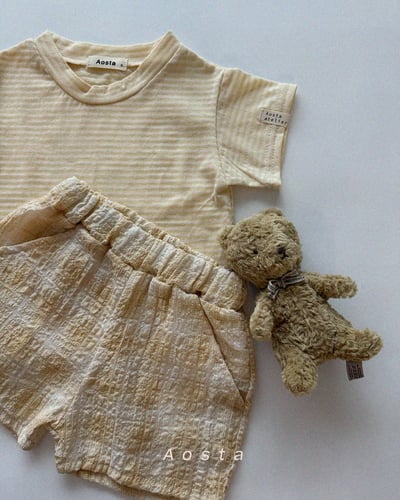 AOSTA02｜(6m-5y) 3色格子短褲10