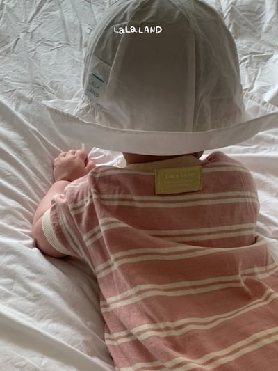 lala land25｜(3m-18m) 2色條紋包屁衣12