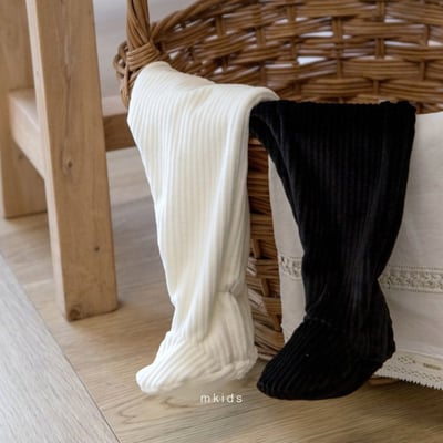 M-KIDS12｜(55-80cm) 2色羅紋內搭褲襪6