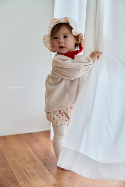 bebe nine05 (65cm-75cm) 2色波點撞色套裝含帽子6