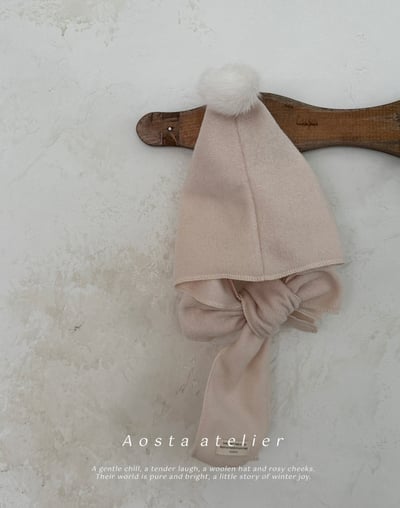 AOSTA66｜(6m-5y) 毛球連帽圍巾14