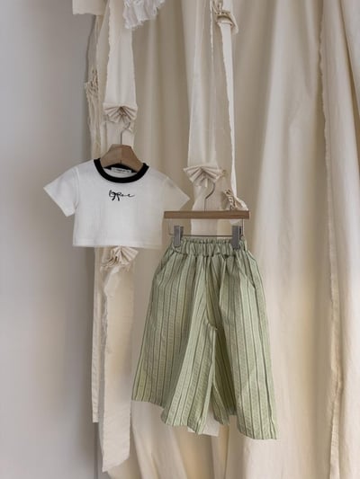 LePetitmot10｜(80-125cm) 線條寬腿長褲6