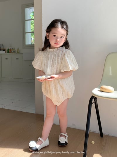 JE17｜(66-120cm) 浪漫抓皺包屁衣/洋裝1