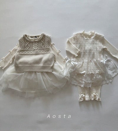 AOSTA02｜(6m-5y) 蕾絲邊緊身褲8