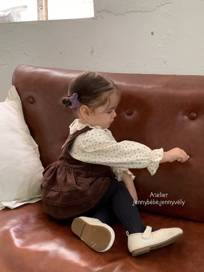 JE582｜(73-100cm) 滾邊翻領上衣/燈芯絨吊帶包屁裙18