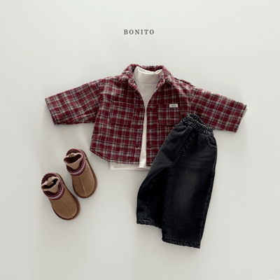 Bonito56｜(75cm-125cm) 經典刷色牛仔褲4