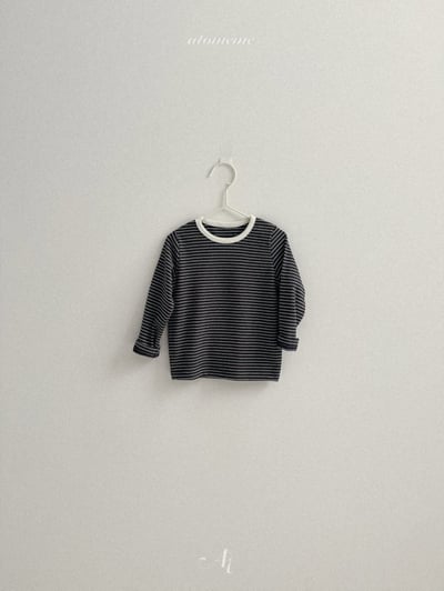 Atomeme26｜(70cm-110cm) 圓領條紋上衣4