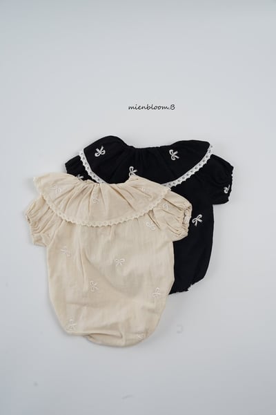 Bloom.b02｜(0m-18m) 蝴蝶結緞帶包屁衣3