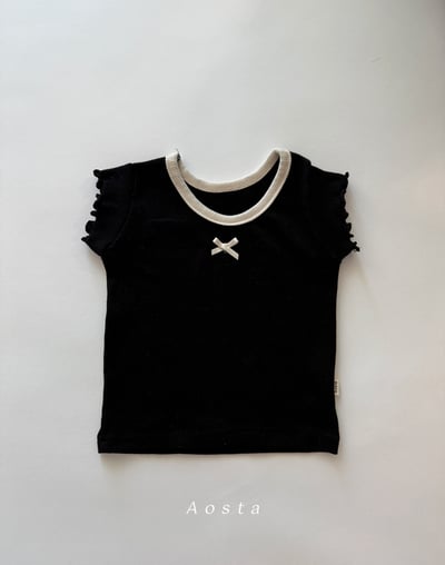 AOSTA45｜(6m-5y) 4款羅紋緞帶木耳邊上衣3