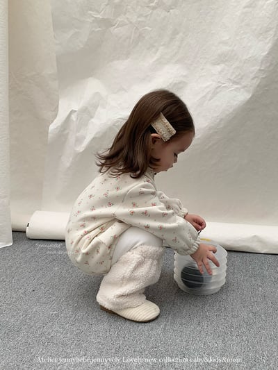 JE 254｜(66-90cm)  復古碎花包屁衣9