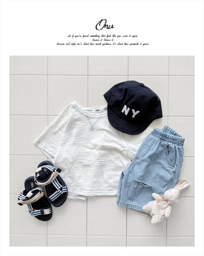 onu20｜(70cm-115cm) 雙口袋縫線上衣7