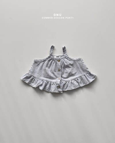 onu26｜(70cm-115cm) 荷葉細肩無袖上衣5