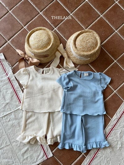 thelala32｜ (70-115) 抓皺荷葉套裝7