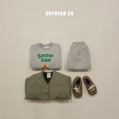 Soybean48｜(75cm-118cm) 雪球印花休閒套裝14