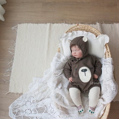 LEMONADE41｜(55cm-85cm) 2色小熊包屁衣含帽子22