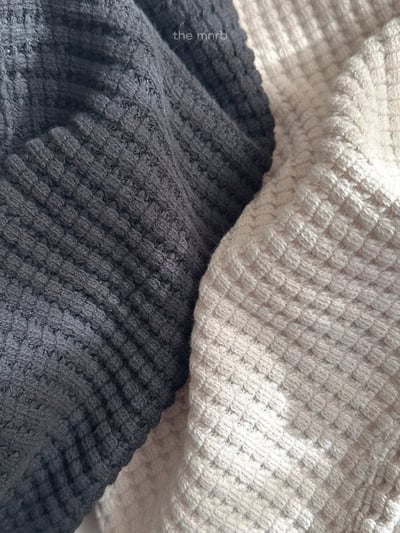 MiniRobe18｜(70-110) 華夫格縮口褲2