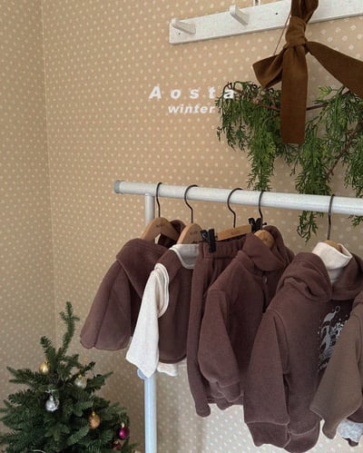 AOSTA70｜(6m-5y) 毛呢滾邊背心8