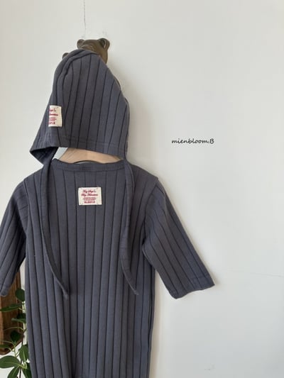 Bloom.b47｜(0m-18m) 羅紋連身衣/帽子9