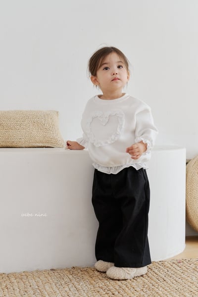 bebe nine27 (65cm-115cm) 3色愛心摺邊上衣7