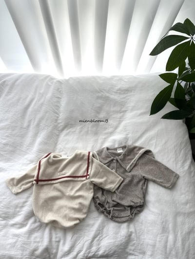 Bloom.b04｜(0m-24m) 水手翻領包屁衣1