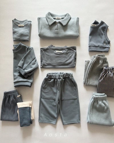 AOSTA39｜(6m-5y) 條紋短版背心16