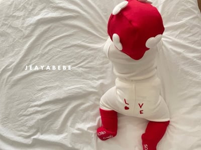 JEAYA10｜(70cm-110cm) 2色小兔印花休閒上衣+拼色內搭褲(複製)14