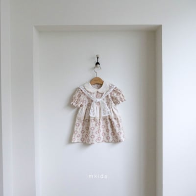 M-KIDS58｜(65-115cm) 蕾絲綁帶披肩4