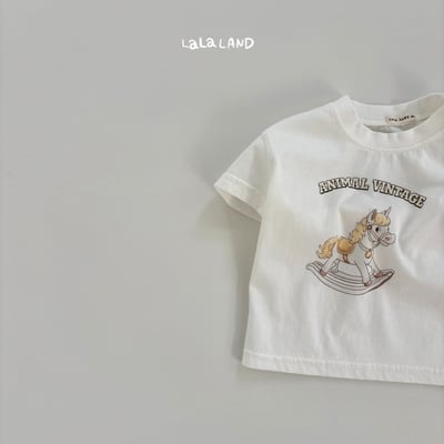 lala land15｜(3m-18m) 2色木馬印花上衣18
