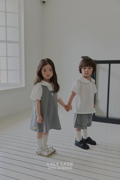 lala land46｜(75-120cm) 2色簡約翻領襯衫9