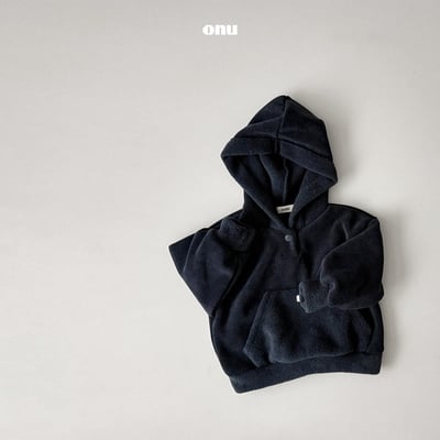 onu 50｜(70cm-115cm) 設計刷毛連帽上衣8