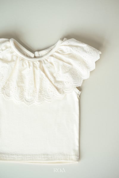 ROA26｜(6m-18m) 2色蕾絲大翻領上衣6