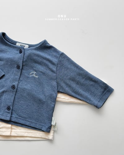 onu34｜(70cm-115cm) 羅紋開襟外套3