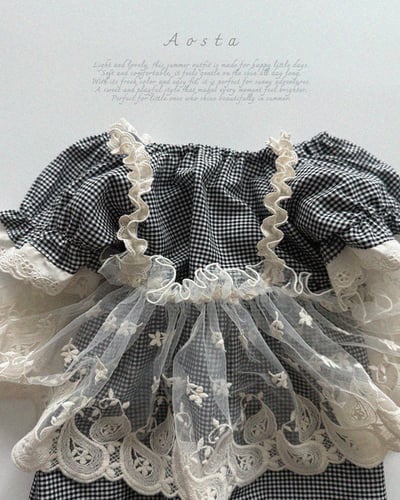 AOSTA16｜(6m-5y) 3款蕾絲泡泡袖洋裝17