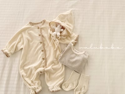 Valubebe36｜(65-80) 滾邊縮口連身衣12