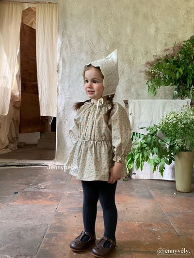 JE552｜(66-90cm) 法式碎花包屁衣14