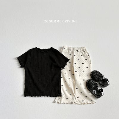 vivid46｜(78cm-125cm) 3款素色坑條木耳邊上衣22